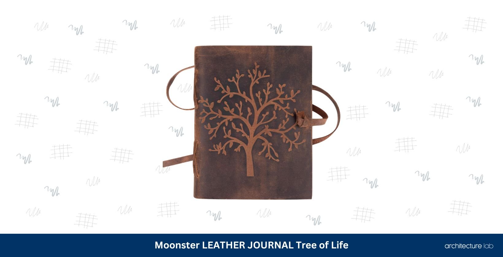 Moonster leather journal tree of life