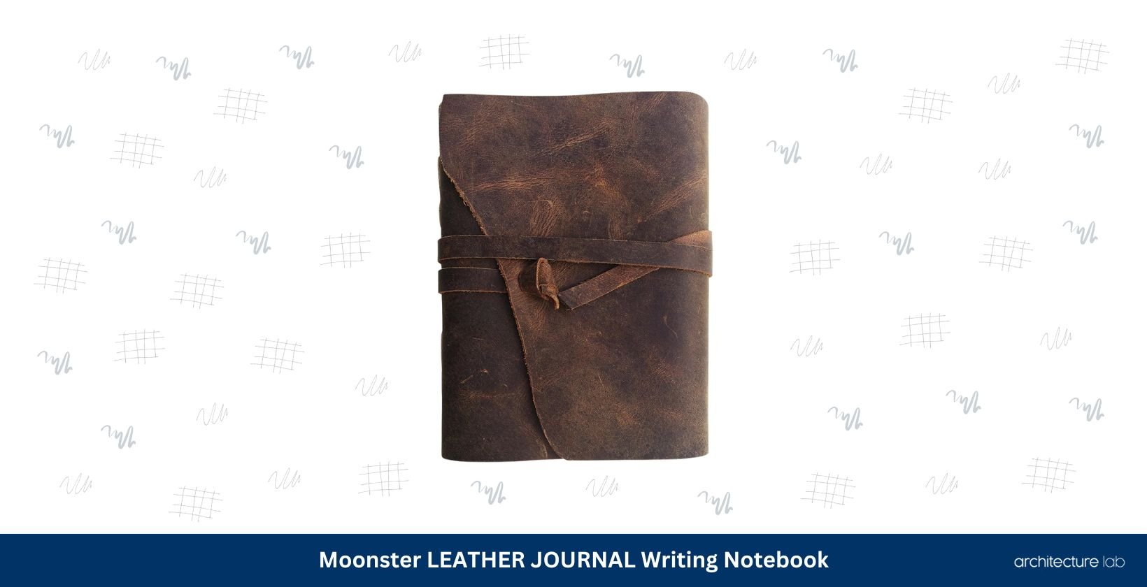Moonster leather journal writing notebook