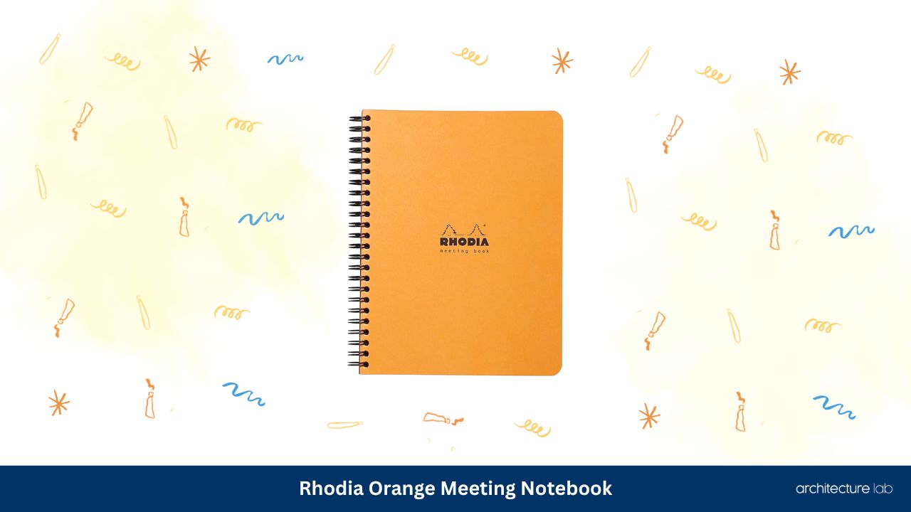Rhodia orange meeting notebook