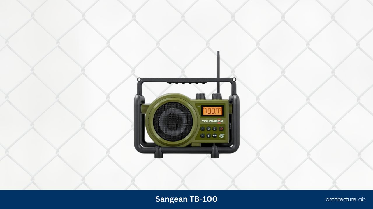 Sangean tb 100 toughbox jobsite radio