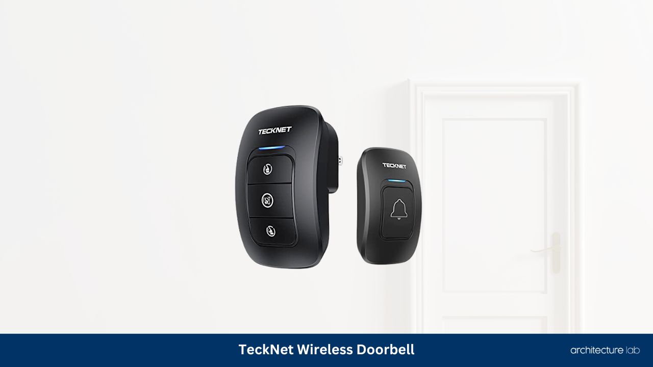 Tecknet waterproof wireless doorbell