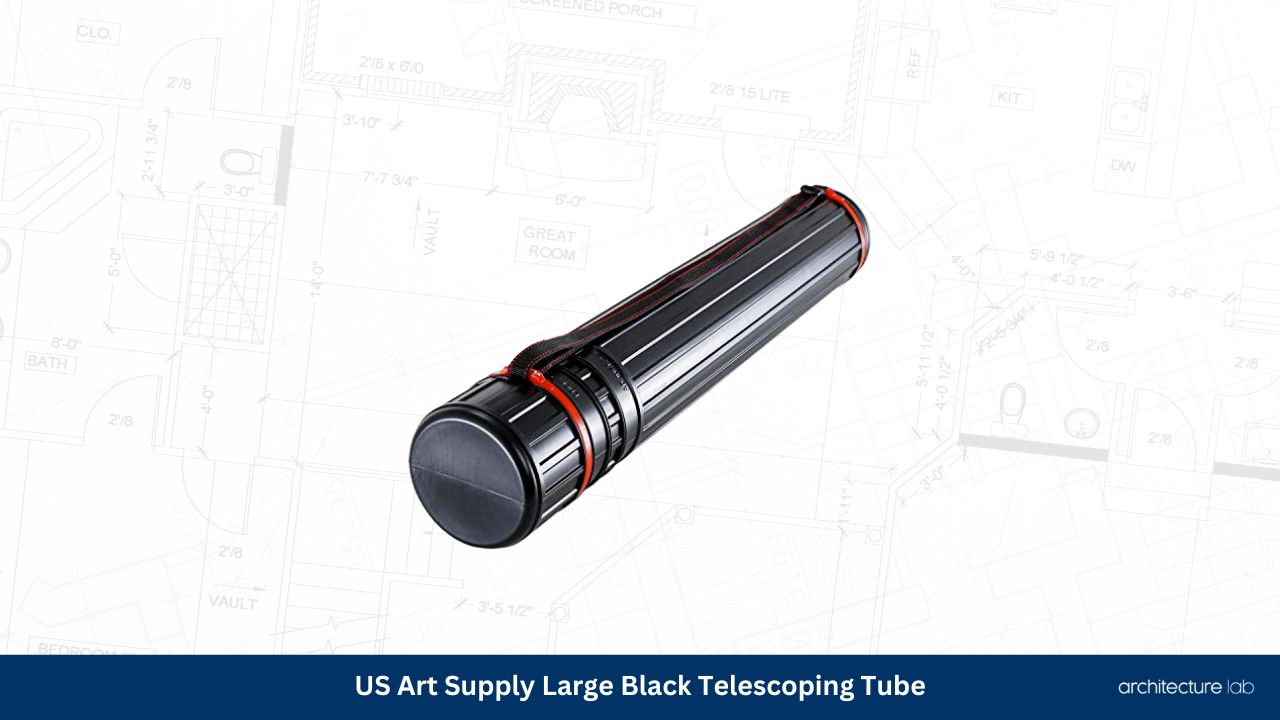 Us art supply large black telescoping tube