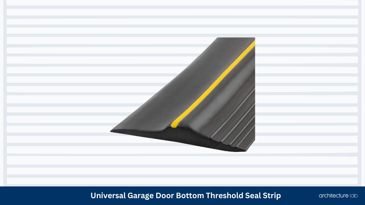Universal garage door bottom threshold seal strip