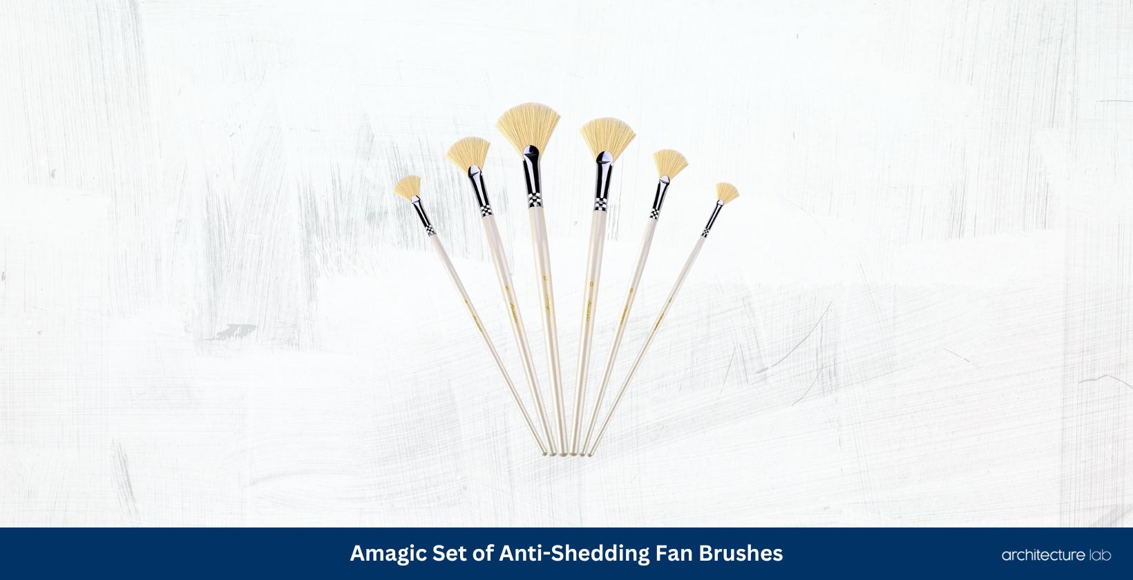 Amagic set of anti shedding fan brushes