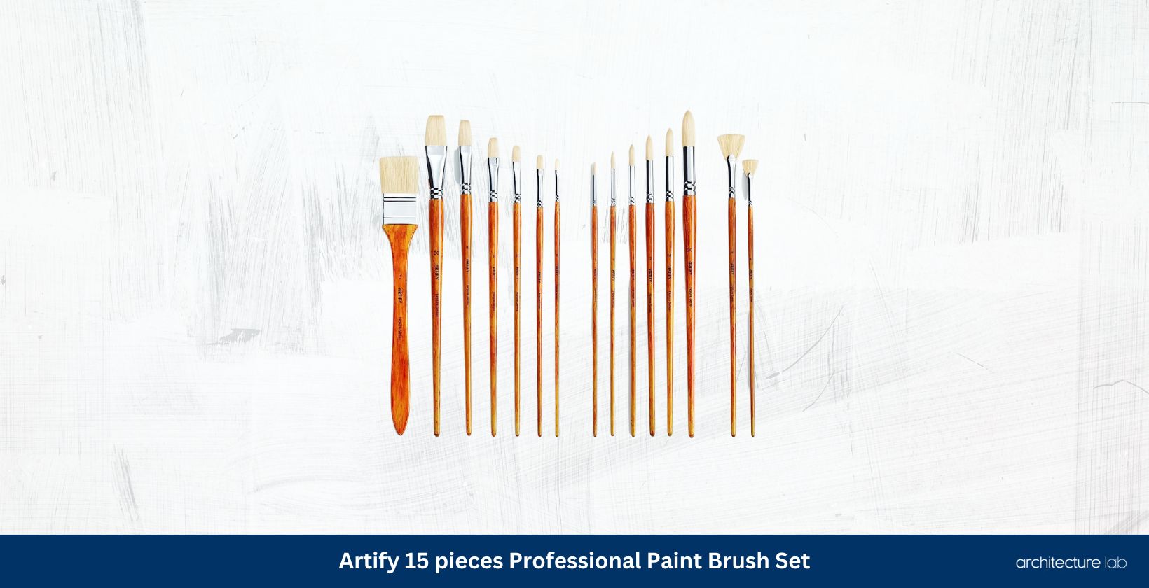 Artify 15 pieces professional paint brush set