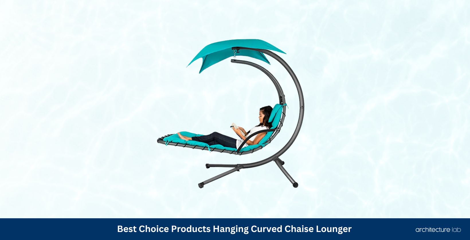 Best choice products hanging curved chaise lounger