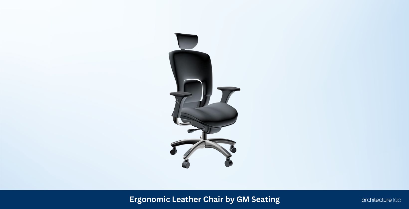 Ergonomic leather chair by gm seating