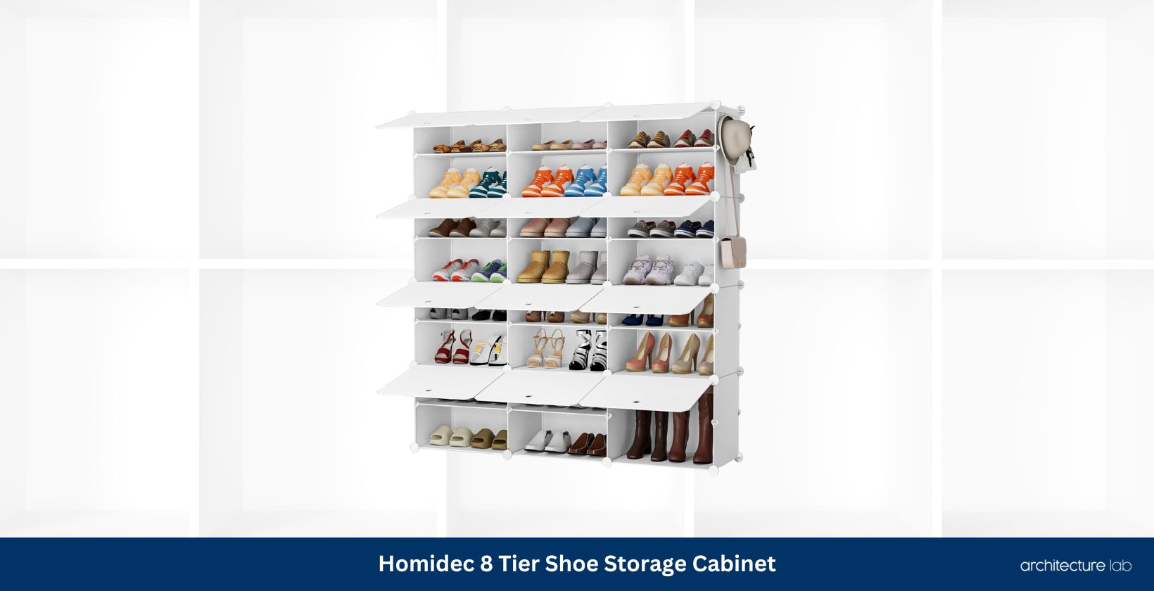 Homidec 8 tier shoe storage cabinet