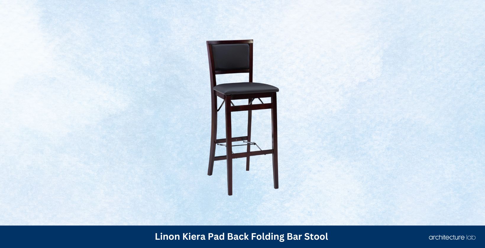 Linon kiera pad back folding bar stool