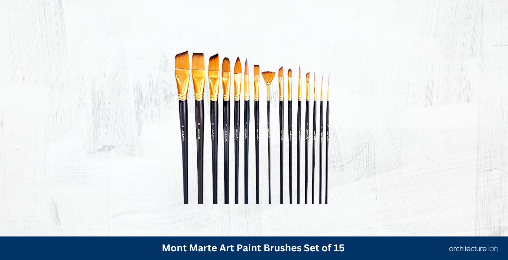 Mont marte art paint brushes set of 15
