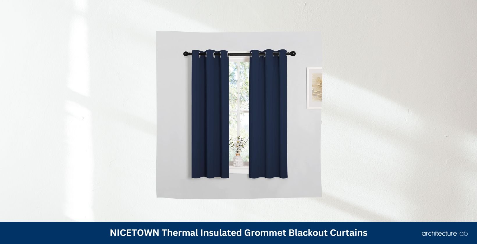 Nicetown thermal insulated grommet blackout curtains