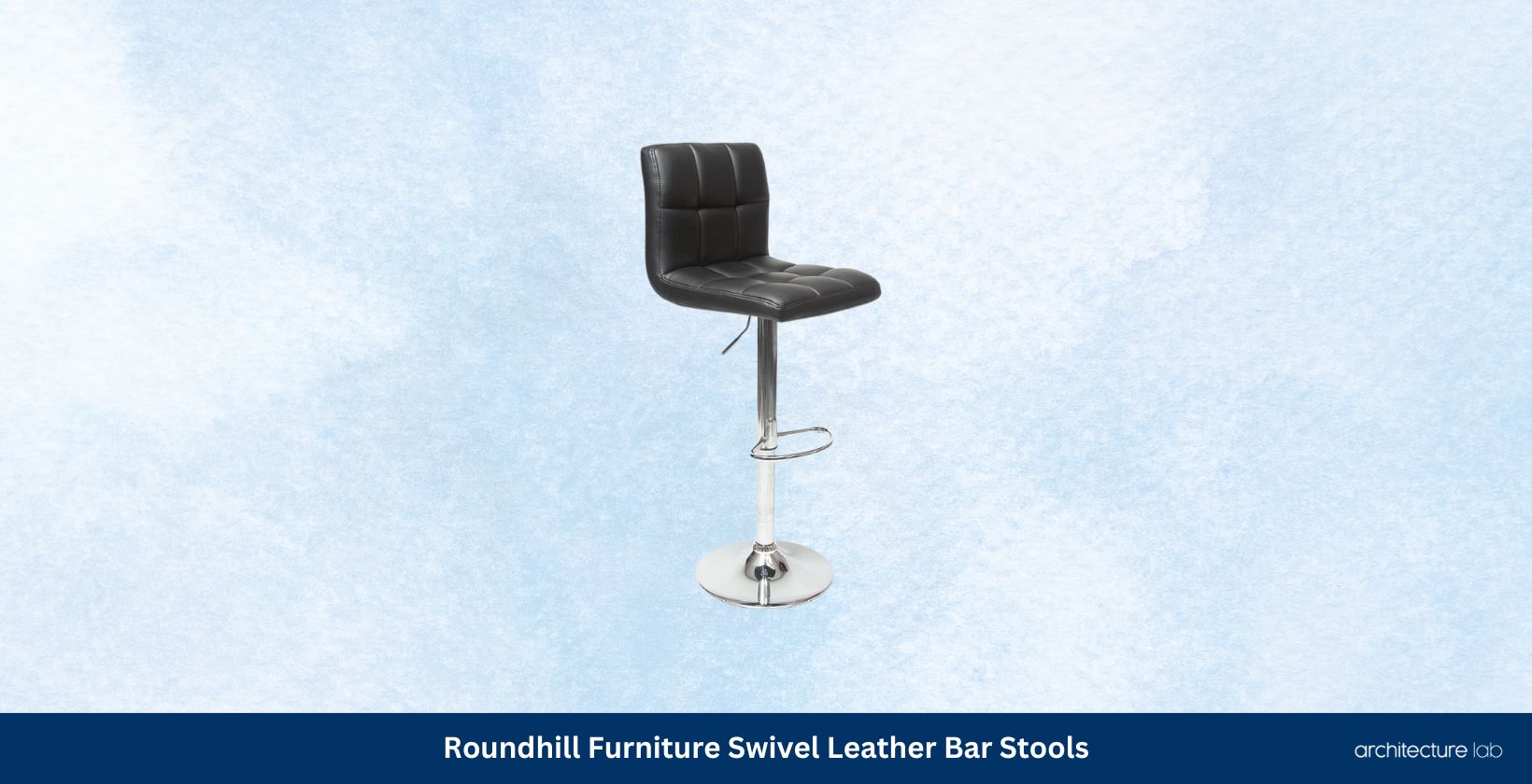Roundhill furniture swivel leather bar stools