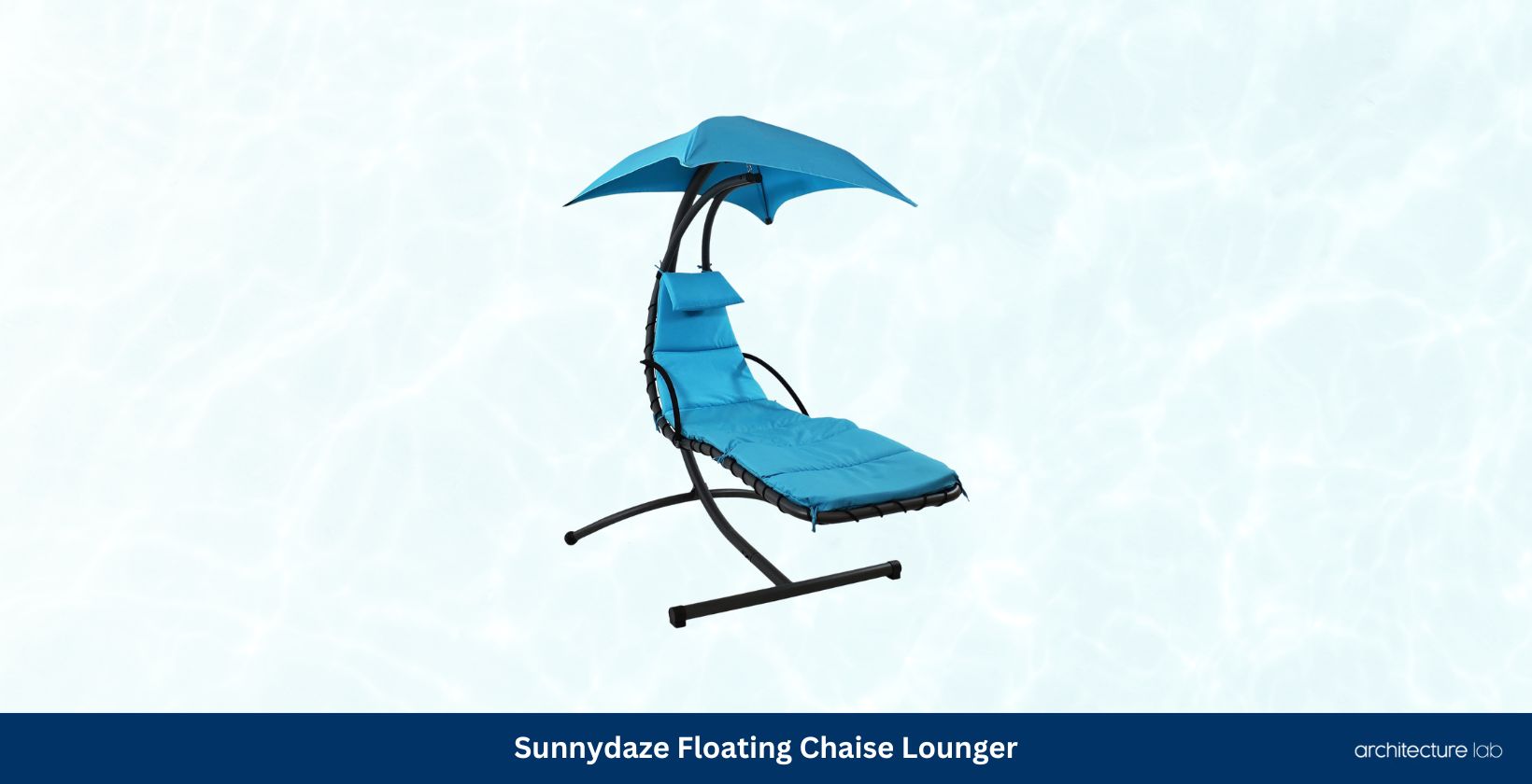 Sunnydaze floating chaise lounger