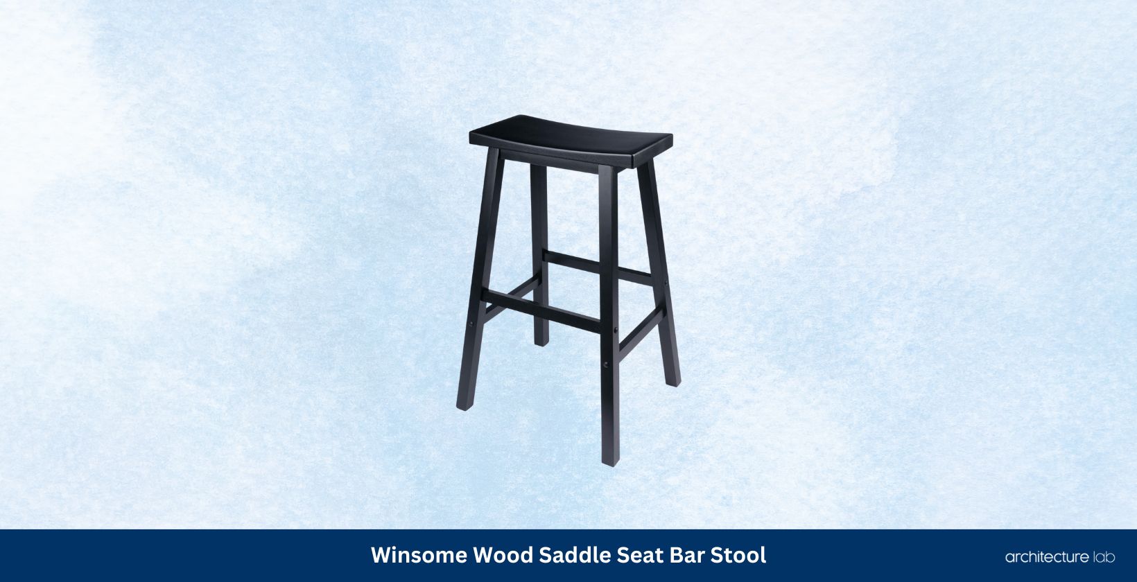 Winsome wood saddle seat bar stool