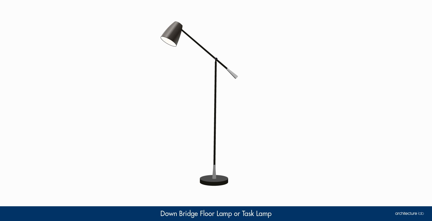 11. Down bridge floor lamp or task lamp
