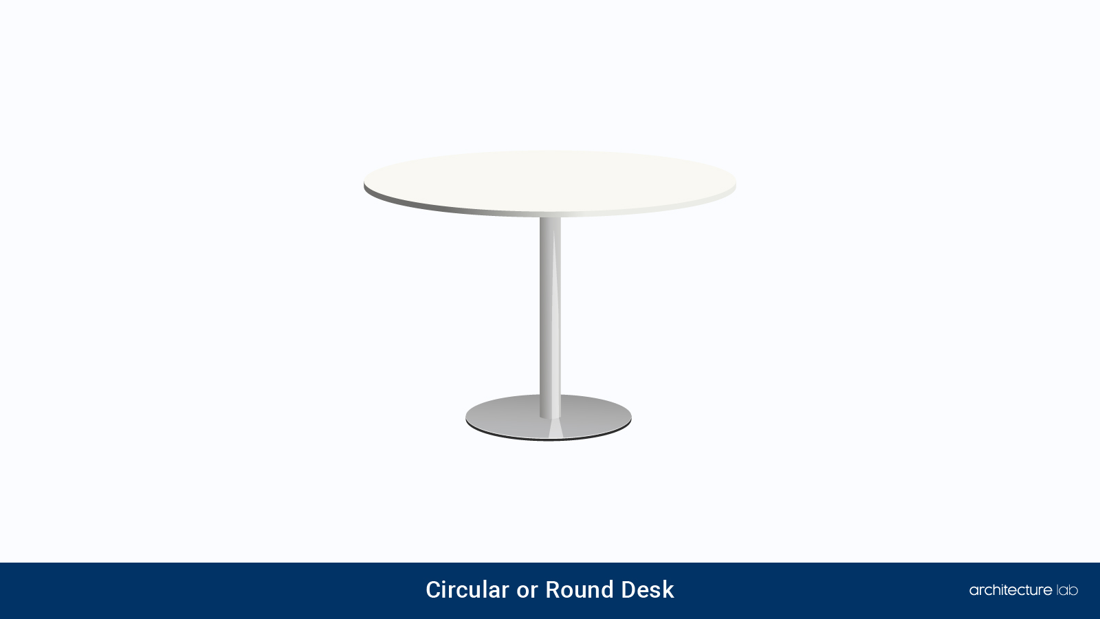 21. Circular or round desk