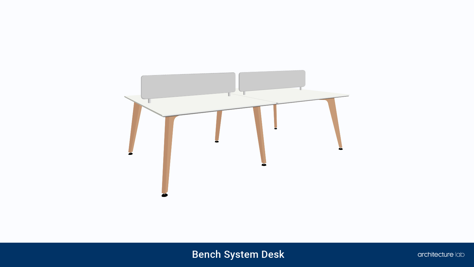 Types Of Desks For Your Office 23. Bench system desk
