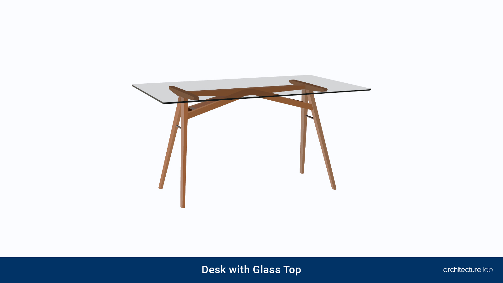 26. Desk with glass top