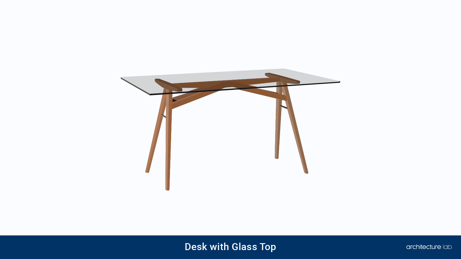 Types Of Desks For Your Office 26. Desk with glass top