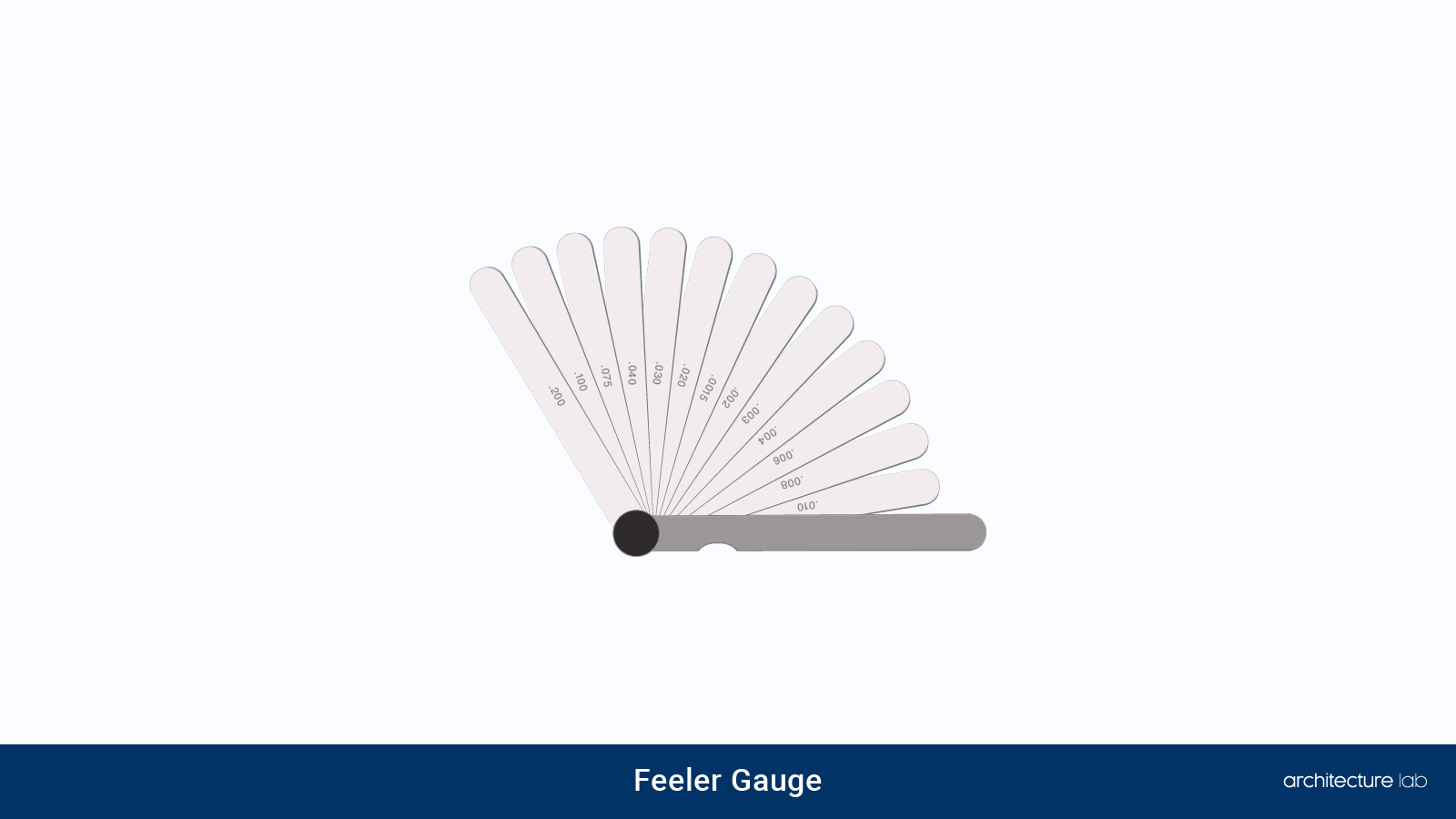 Types Of Measuring Tools 26. Feeler gauge