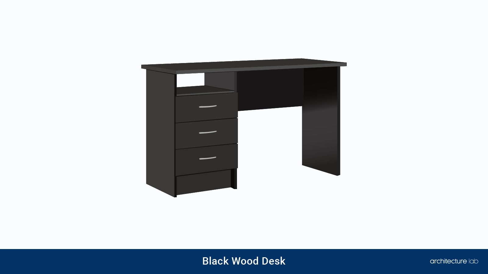 Types Of Desks For Your Office 30. Black wood desk