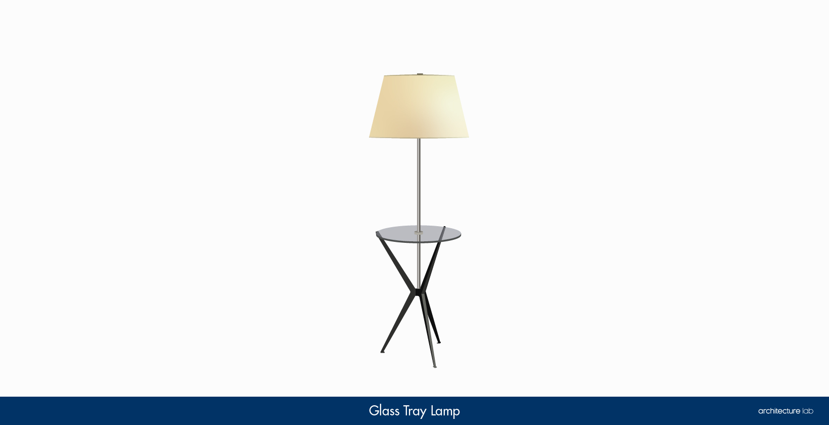 4. Glass tray lamp