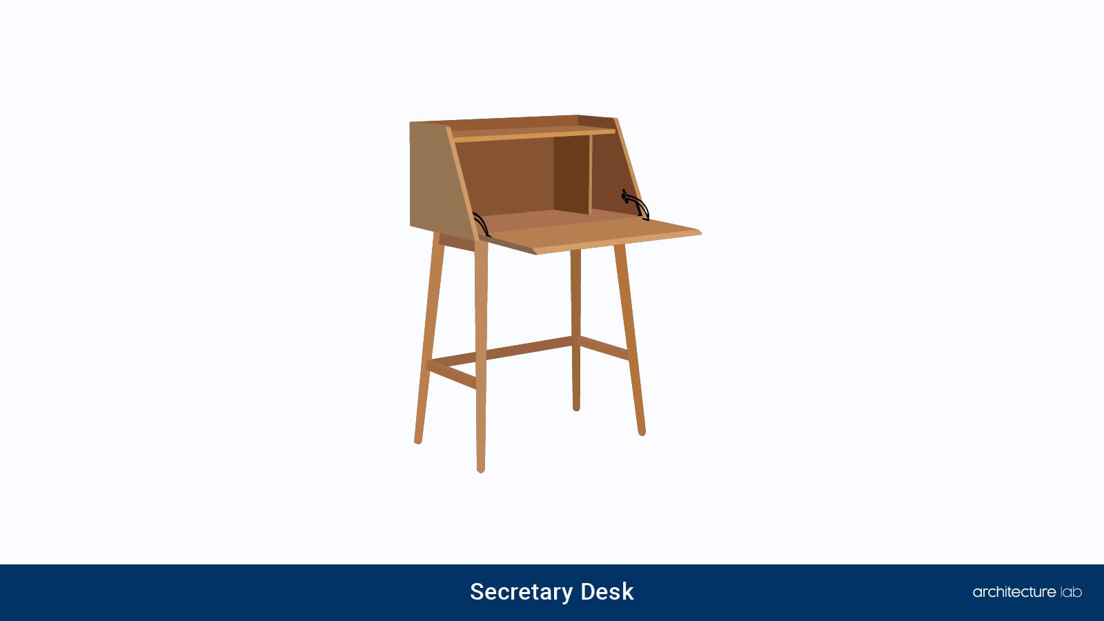 Types Of Desks For Your Office 6. Secretary desk