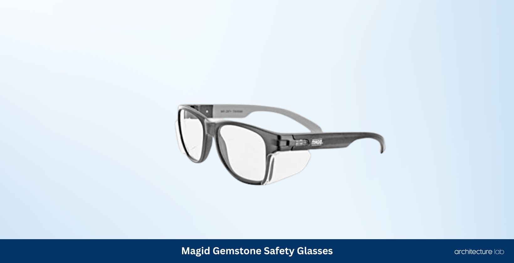 Magid classic black safety glasses with side shields