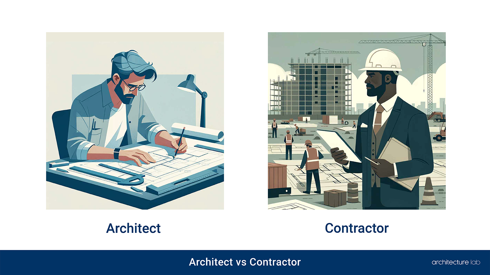 Architect vs contractor: differences, similarities, duties, salaries, and education