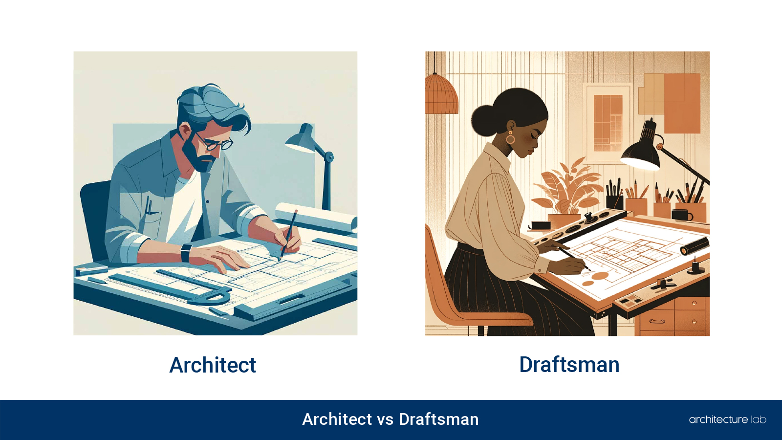Architect vs. Draftsman: differences, similarities, duties, salaries, and education