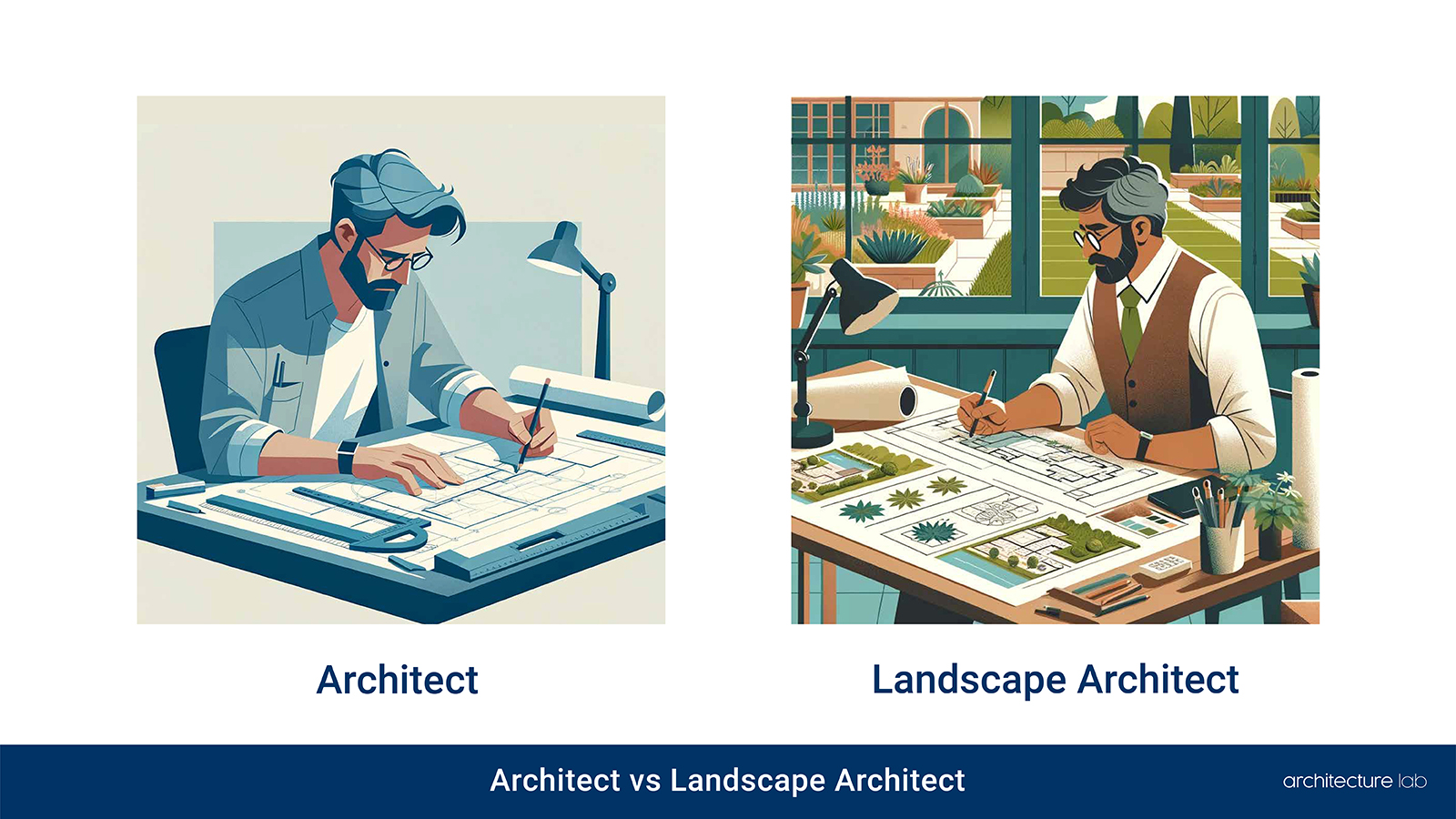 Architect vs. Landscape architect: differences, similarities, duties, salaries, and education