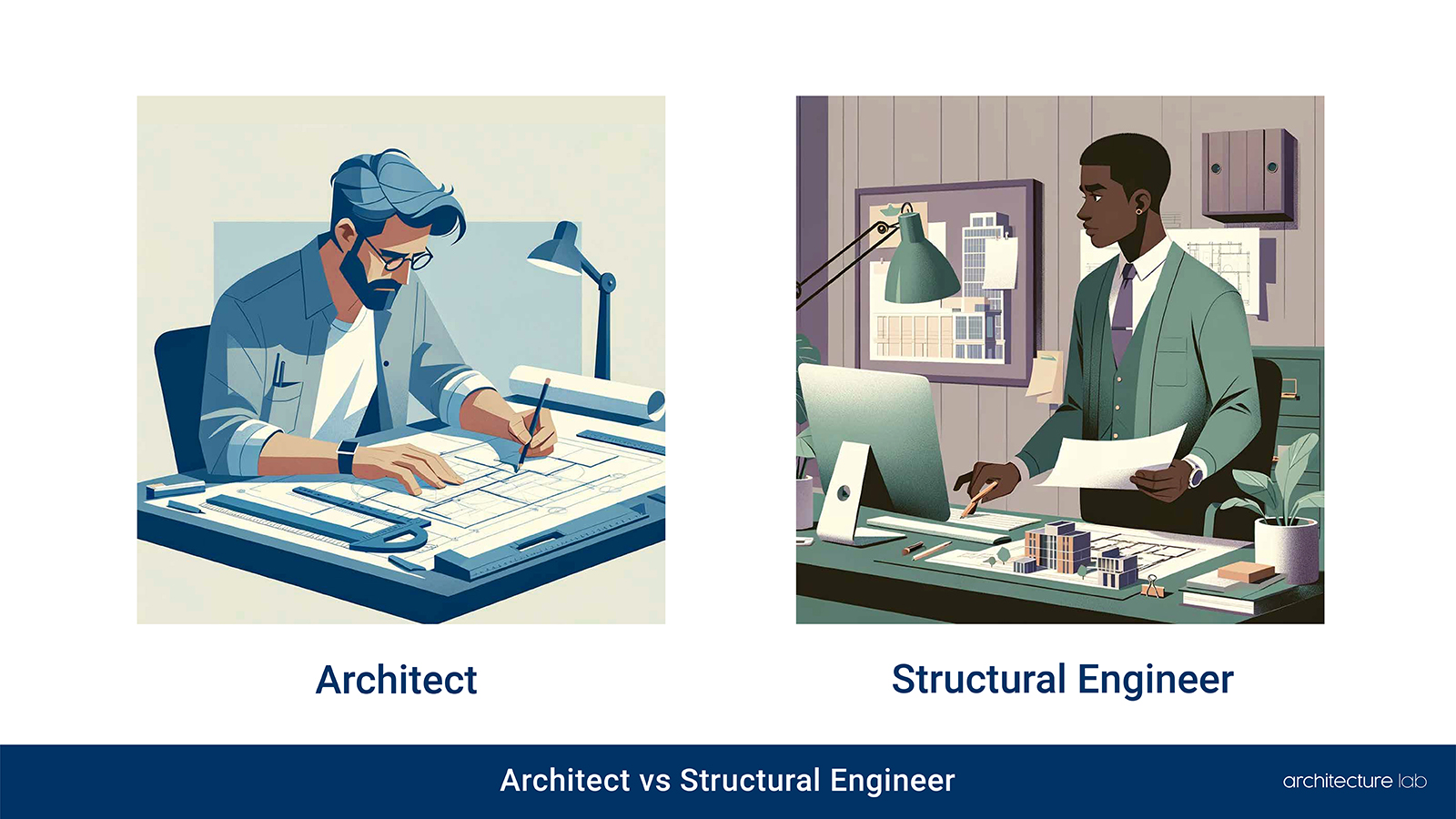 Architect vs. Structural engineer: differences, similarities, duties, salaries, and education