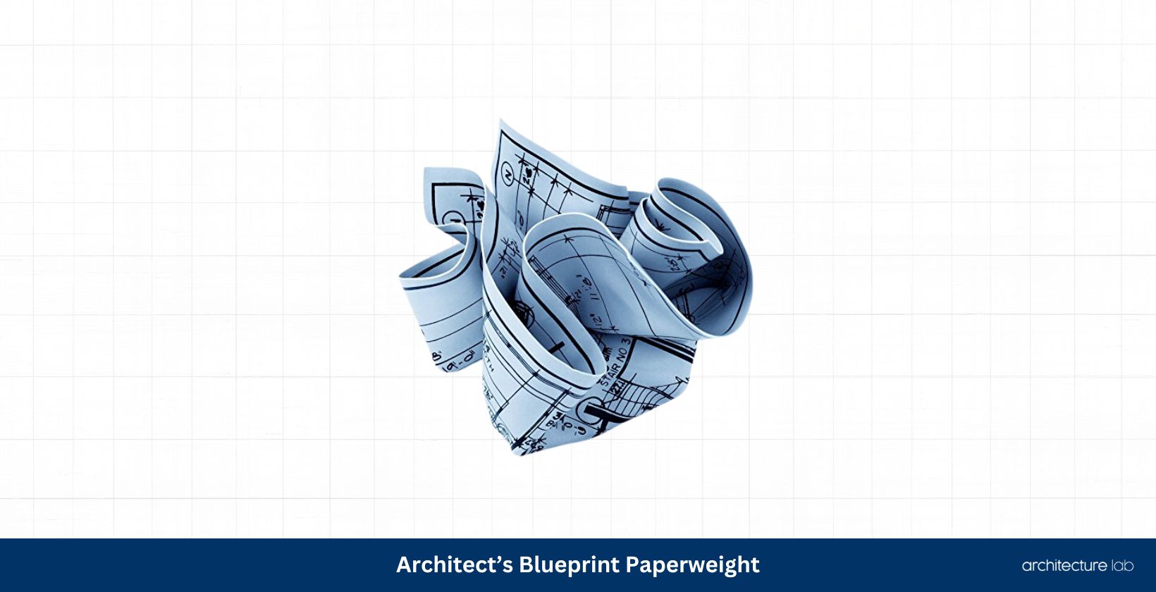 Architects blueprint paperweight