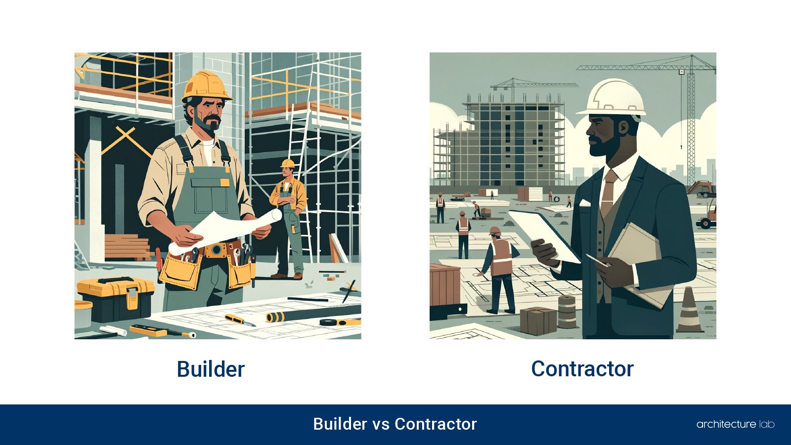 Builder vs contractor: differences, similarities, duties, salaries, and education