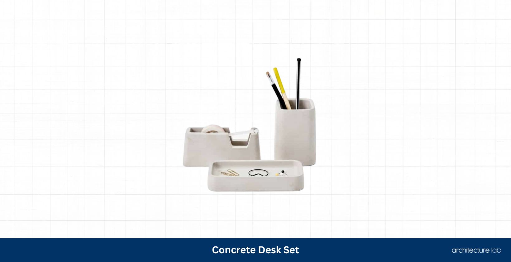 33 Of The Best Gifts For Interior Designers And Creatives 35 Concrete desk set