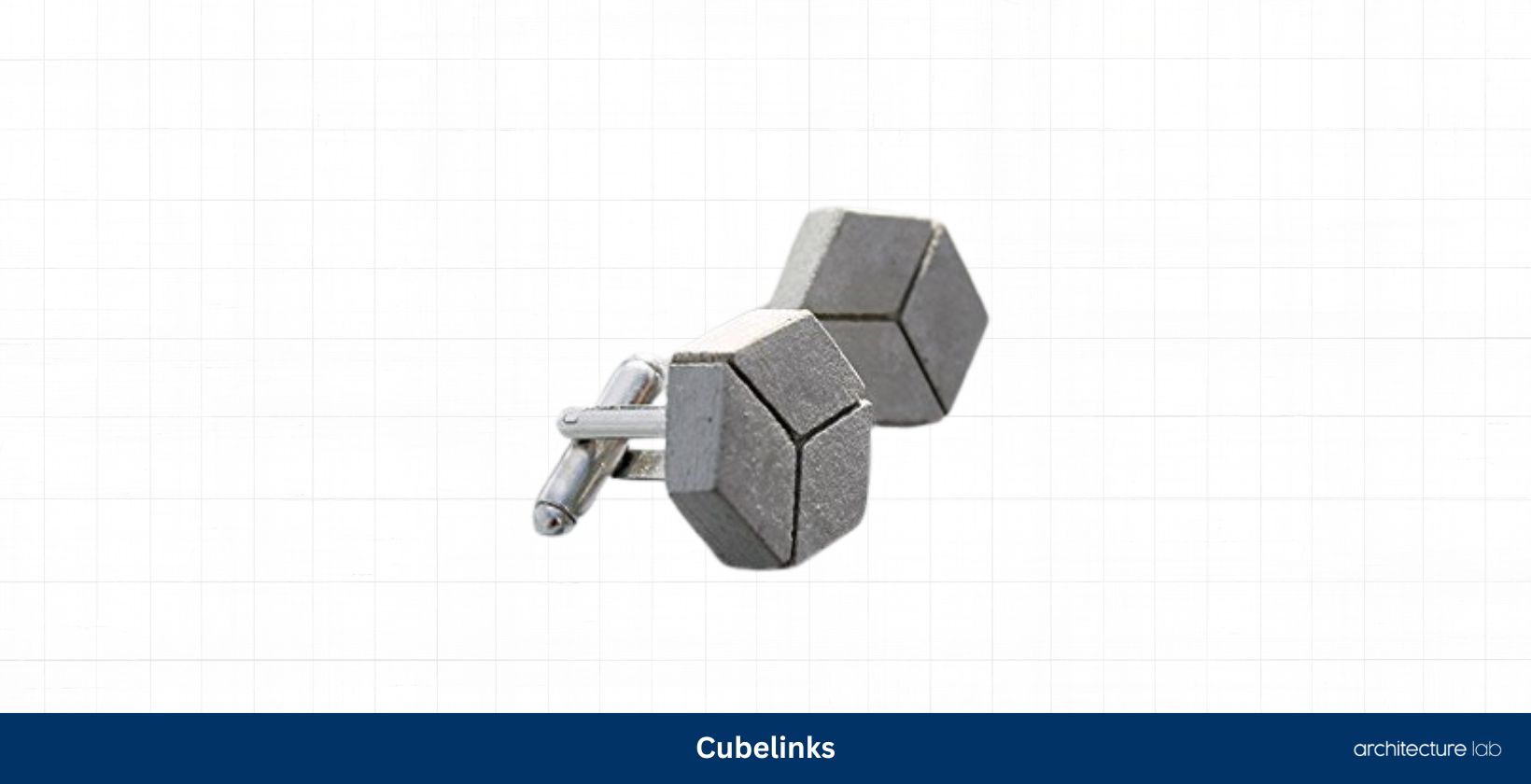 Cubelinks – cufflinks made of concrete