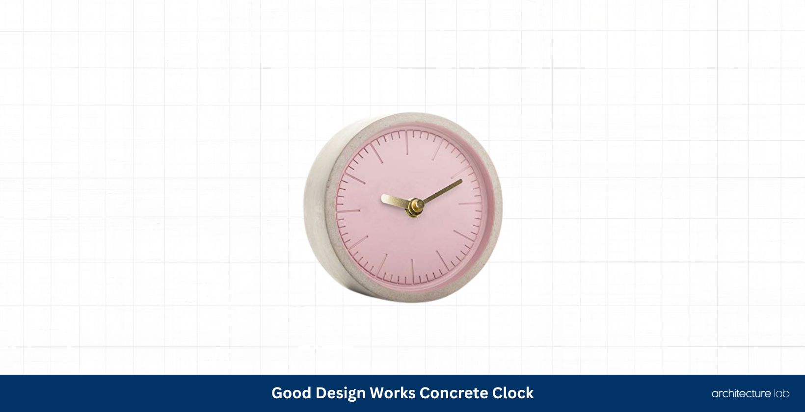 Good design works concrete clock