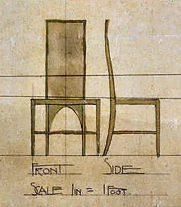 Charles Rennie Mackintosh: Biography, Works, Awards 57 Furniture detail, the willow tearooms - charles rennie mackintosh