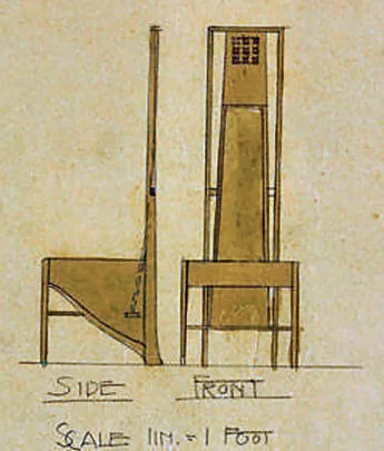 Charles Rennie Mackintosh: Biography, Works, Awards 58 Furniture detail, the willow tearooms - charles rennie mackintosh