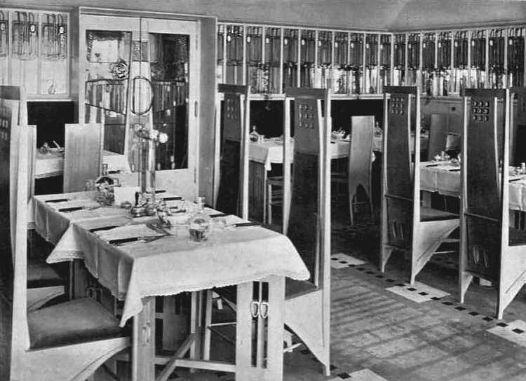 Charles Rennie Mackintosh: Biography, Works, Awards 47 Interior, the willow tearooms - charles rennie mackintosh