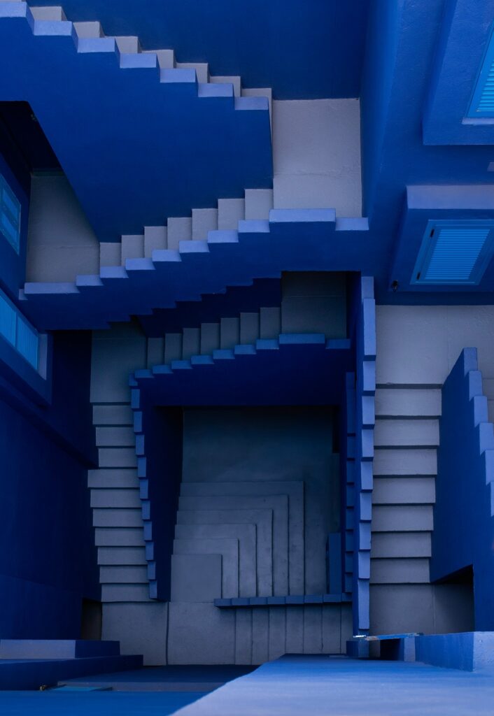 Monumental futuristic social housing architecture la muralla roja calpe spain designed by ricardo bofill completed in 1973 © lena polishko 18
