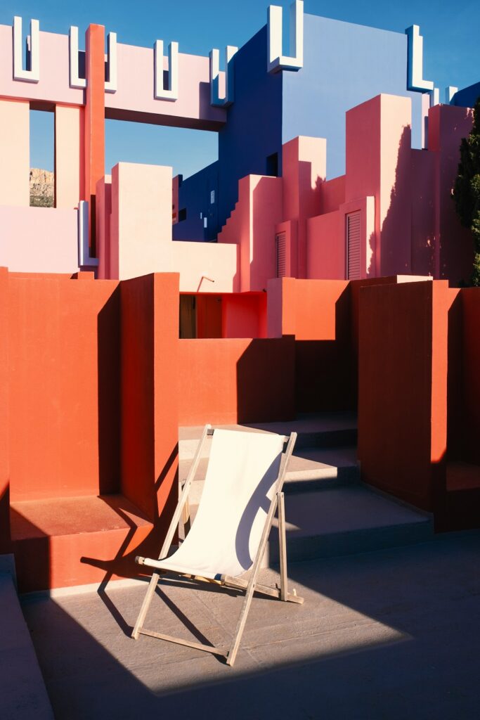 Monumental futuristic social housing architecture la muralla roja calpe spain designed by ricardo bofill completed in 1973 © lena polishko 5