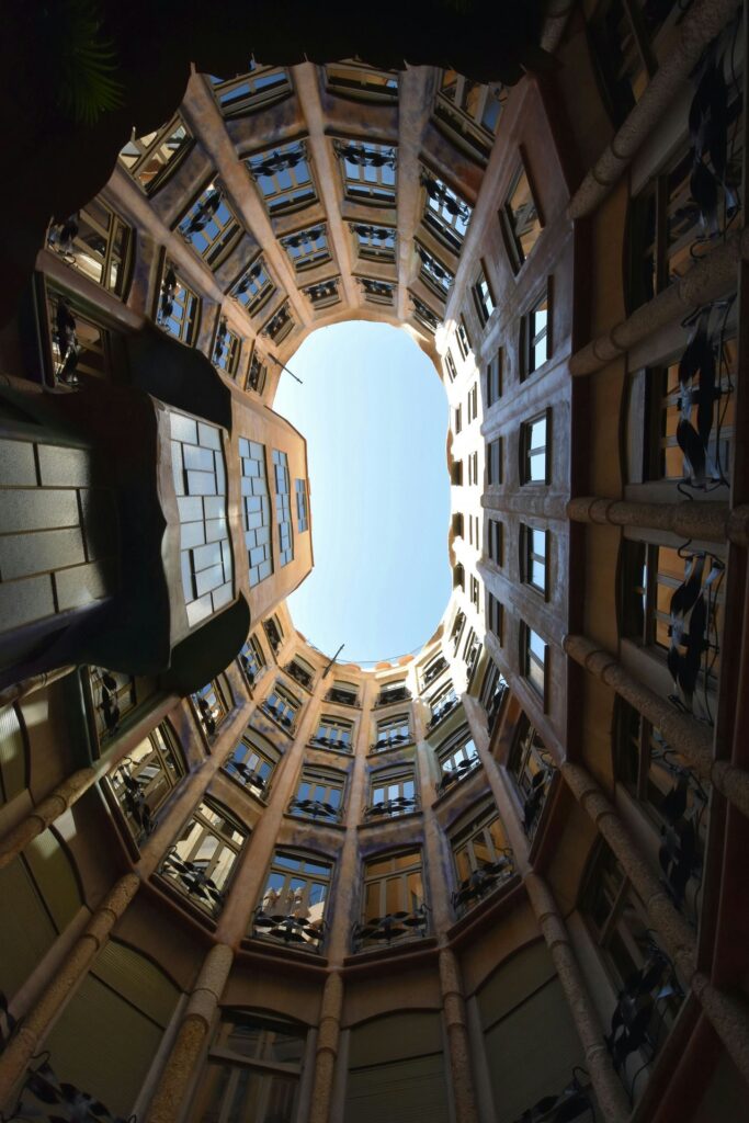 Antoni Gaudí: Biography, Works, Awards 158 Antoni gaudi: casa mila atrium © carolina boyadjian