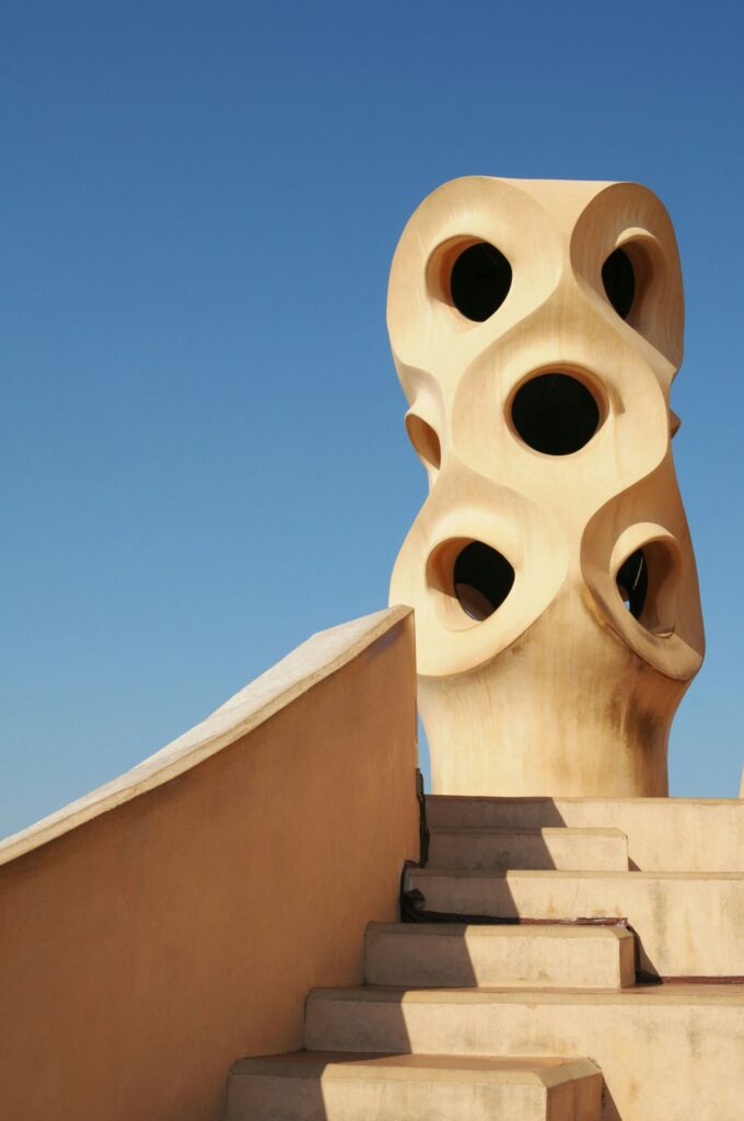 Antoni Gaudí: Biography, Works, Awards 148 Antoni gaudi: casa mila ventilation tower and stairs © juli kosolapova