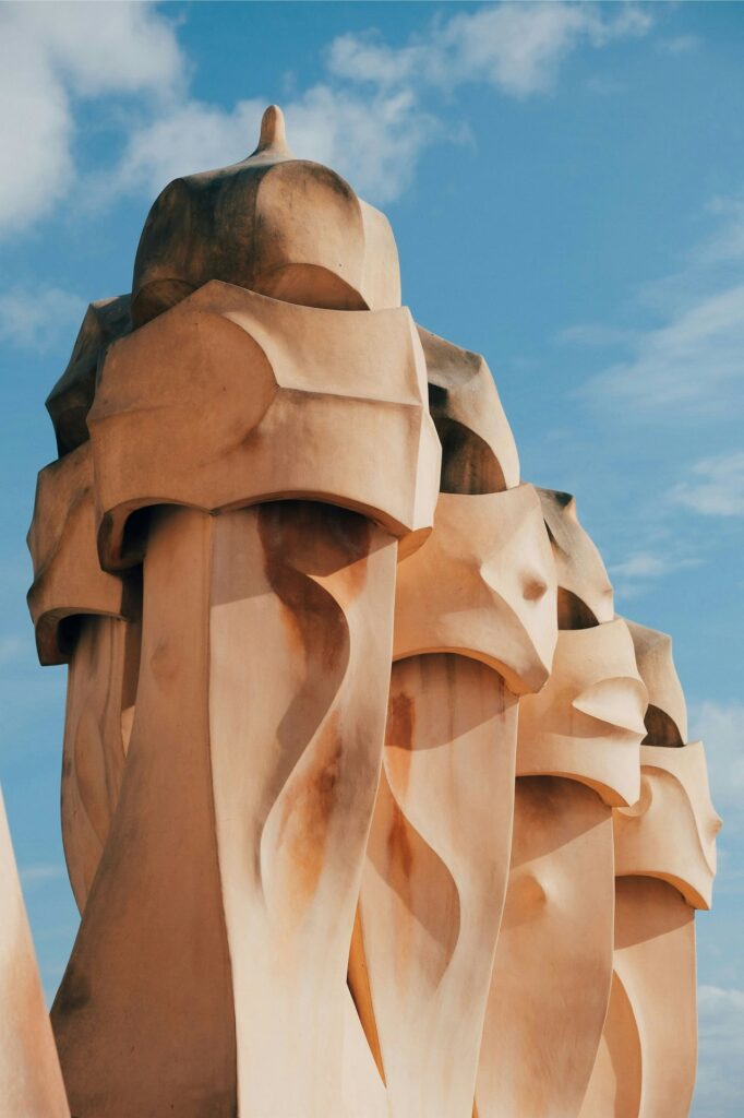 Antoni Gaudí: Biography, Works, Awards 146 Antoni gaudi: casa mila ventilation towers © ashwin vaswani