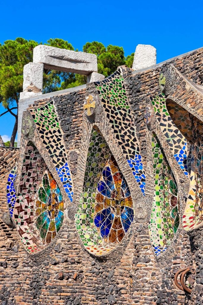 Antoni Gaudí: Biography, Works, Awards 232 Antoni gaudi: colònia güell exterior closeup © david cardelus