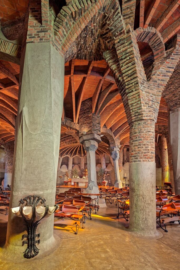 Antoni Gaudí: Biography, Works, Awards 235 Antoni gaudi: colònia güell inside © david cardelus