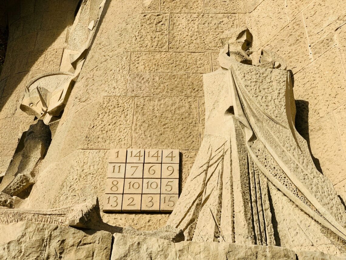 Antoni gaudi: sagrada familia magic square © bogdan farca