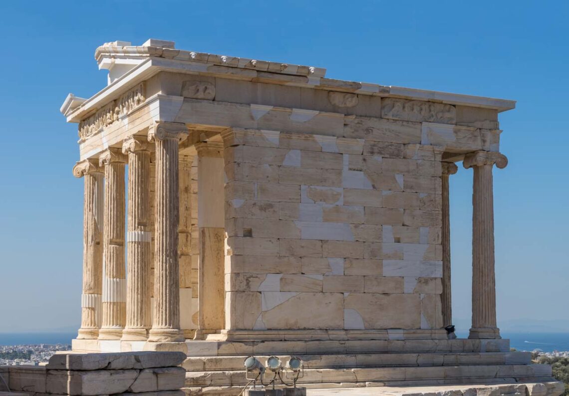 Architectural landmark: acropolis of athens temple of athena nike © jebulon