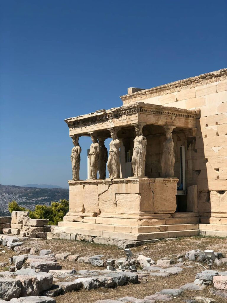 Architectural landmark: acropolis old temple of athena © merch hüsey
